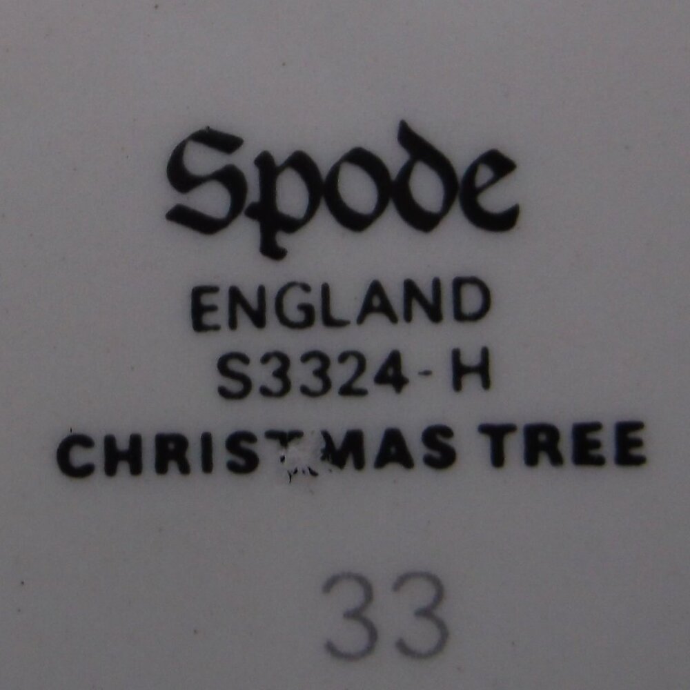 Spode Christmas Tree Plate — Holiday Ceramic Dish — Like New - Picture 2 of 2